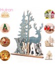 2019 Xmas drewniane ozdoby świąteczne dekor w kształcie drzewa dekoracje na święta Bożego Narodzenia dla domu boże narodzenie De
