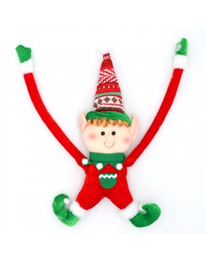 OurWarm boże narodzenie dekoracji Elf Doll pluszowe boże narodzenie choinki wiszące ozdoby wesołych świąt nowy rok dla dzieci za