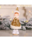 Boże narodzenie anioł lalka wesołych świąt dekoracje świąteczne dla domu boże narodzenie Elf drzewo wisiorek 2019 Xmas prezenty 