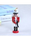 Nowy rok wystrój lalka dla dzieci 1 sztuk 12cm drewniany dziadek do orzechów żołnierz dekoracje na święta Bożego Narodzenia zawi