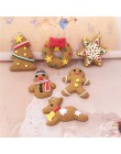 6/11 sztuk Mini Gingerbread Man ozdoby świąteczne Deer Snowman choinka bożonarodzeniowa wisiorek dekoracji nowy rok Decor zaopat