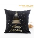 45X45CM poszewka na poduszkę dekoracje na święta Bożego Narodzenia do domu 2019 boże narodzenie ozdoba prezent na Boże Narodzeni