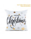 45X45CM poszewka na poduszkę dekoracje na święta Bożego Narodzenia do domu 2019 boże narodzenie ozdoba prezent na Boże Narodzeni