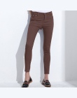 GAREMAY kobiet Cukierki Ołówkowe Spodnie Spodnie 2018 Wiosna Jesień Khaki Stretch Spodnie Dla Kobiet Slim Panie Jean Spodnie Kob