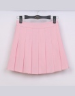 2018 Nowa Wiosna wysokiej talii ball spódnice plisowane Harajuku Denim Spódnice stałe linii sailor spódnica Plus Size Japoński m