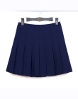 2018 Nowa Wiosna wysokiej talii ball spódnice plisowane Harajuku Denim Spódnice stałe linii sailor spódnica Plus Size Japoński m