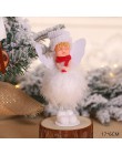Boże narodzenie anioł dziewczyna chłopiec narciarski lalki ozdoba na choinkę Natal Noel Deco świąteczne dekoracje dla domu nowy 