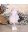 Boże narodzenie anioł dziewczyna chłopiec narciarski lalki ozdoba na choinkę Natal Noel Deco świąteczne dekoracje dla domu nowy 