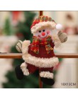 Nowy rok 2020 Noel lalki świąteczne anioł święty mikołaj wisiorek ozdoby choinkowe dekoracje dla domu dzieci Natal zestaw do pak