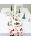 Boże narodzenie stół obrus stół biegaczy Xmas Elk nowy rok Party kolacja dekoracja stołu dla domu stół pokrywa strona dostaw