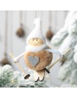 Noel boże narodzenie anioł dziewczyna narciarski pluszowe lalki świąteczne ozdoby choinkowe wisiorek Party świąteczne dekoracje 