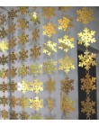 Świąteczne dekoracje do domu kurtyny duże płatki śniegu laserowe cekiny pcv brokat cekiny zasłony boże narodzenie ozdoby choinko