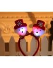 Piękny renifer boże narodzenie Santa Snowman niedźwiedź LED światła z pałąkiem na głowę opaska do włosów rozjaśniania podwójna g
