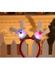 Piękny renifer boże narodzenie Santa Snowman niedźwiedź LED światła z pałąkiem na głowę opaska do włosów rozjaśniania podwójna g