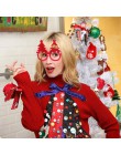 Dekoracje na święta Bożego Narodzenia dla domu prezentuje prezenty świąteczne 2019 Natale Noel boże narodzenie okulary Xmas Deco