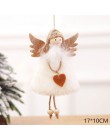 Nowy rok 2020 ostatnie boże narodzenie słodkie jedwabne pluszowe anioł lalka boże narodzenie ozdoby choinkowe Noel świąteczne de