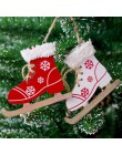 Najnowszy boże narodzenie drewniany naszyjnik ozdoby świąteczne ozdoby choinkowe boże narodzenie drzewo dekoracje do domu Natal 