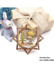 3 sztuk wielu piękne DIY boże narodzenie drewniany naszyjnik ozdoby drewna rzemiosła dla ozdoba na choinkę dekoracje na przyjęci