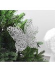 NICEXMAS 6 sztuk boże narodzenie motyl 3 "/8cm dekoracje na boże narodzenie boże narodzenie ozdoby choinkowe dekoracje weselne