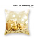 Taoup złoty czarny płatek śniegu wesołych boże narodzenie poszewka na poduszkę Xmas Decor dla domu dekoracje na boże narodzenie 