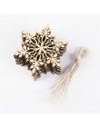 10 sztuk wesołych świąt płatek śniegu boże narodzenie drzewa wiszące drewniane ozdoby świąteczne dekoracje na boże narodzenie dl