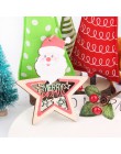 1PC DIY kolorowe Multi typ boże narodzenie drewniane zawieszki ozdoby na boże narodzenie Xmas drzewa wiszące prezenty dla dzieci