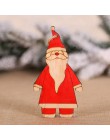 1PC DIY kolorowe Multi typ boże narodzenie drewniane zawieszki ozdoby na boże narodzenie Xmas drzewa wiszące prezenty dla dzieci