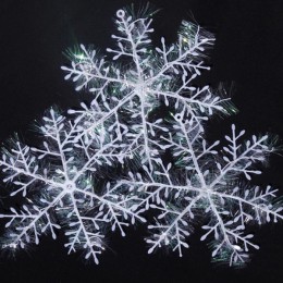 30 sztuk/partia new arrival 11 cm ozdoba świąteczna białe plastikowe boże narodzenie śniegu drzewo okno dekoracje na boże narodz