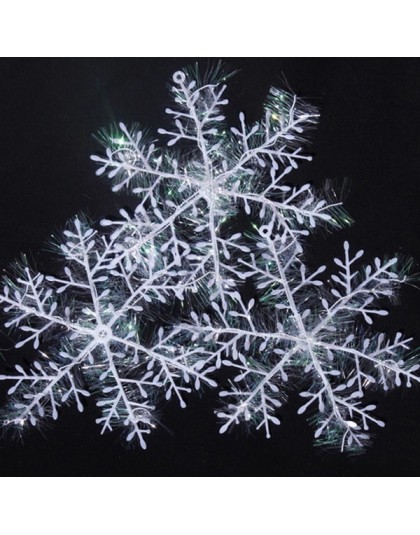 30 sztuk/partia new arrival 11 cm ozdoba świąteczna białe plastikowe boże narodzenie śniegu drzewo okno dekoracje na boże narodz