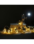 Domu dodać świąteczną atmosferę boże narodzenie domek na drzewie w stylu doprowadziły światła ciąg biżuteria ozdoby