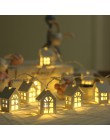 Domu dodać świąteczną atmosferę boże narodzenie domek na drzewie w stylu doprowadziły światła ciąg biżuteria ozdoby