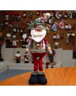 Boże narodzenie dekor w kształcie drzewa nowy rok Ornament renifer Snowman święty mikołaj stojący lalki dekoracji domu wesołych 