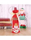 Nowy rok 2020 2019 boże narodzenie Santa/Snowman BUTELKA WINA osłona przeciwpyłowa Noel Natal wesołych świąt dekoracje na obiad 