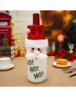 Nowy rok 2020 2019 boże narodzenie Santa/Snowman BUTELKA WINA osłona przeciwpyłowa Noel Natal wesołych świąt dekoracje na obiad 