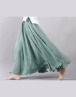 Sherhure 2018 Kobiety Pościel Bawełniana Długie Spódnice Pasie Plisowana Maxi Spódnice Plaża Boho Vintage Letnie Spódniczki Fald