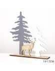 2020 nowy rok naturalne Xmas Elk drewno Craft ozdoby choinkowe Noel boże narodzenie dekoracje do domu drewniany naszyjnik Navida