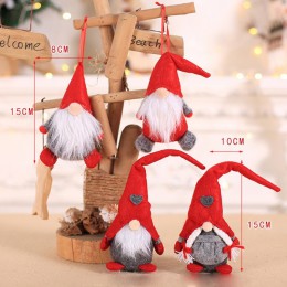 Wesołych świąt bożego narodzenia Ornament pluszowe Tomte lalka boże narodzenie spadek ozdoby zabawki blat Santa wakacyjny figurk