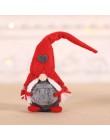 Wesołych świąt bożego narodzenia Ornament pluszowe Tomte lalka boże narodzenie spadek ozdoby zabawki blat Santa wakacyjny figurk