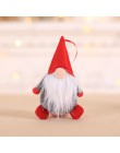 Wesołych świąt bożego narodzenia Ornament pluszowe Tomte lalka boże narodzenie spadek ozdoby zabawki blat Santa wakacyjny figurk