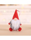 Wesołych świąt bożego narodzenia Ornament pluszowe Tomte lalka boże narodzenie spadek ozdoby zabawki blat Santa wakacyjny figurk