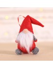 Wesołych świąt bożego narodzenia Ornament pluszowe Tomte lalka boże narodzenie spadek ozdoby zabawki blat Santa wakacyjny figurk