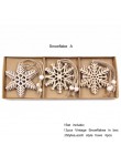 12 sztuk/pudło w stylu Vintage Hollow boże narodzenie drewniane zawieszki ozdoby dekoracje na przyjęcie świąteczne boże narodzen