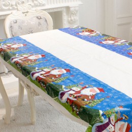 Boże narodzenie ich mikołaj Snowman haftowane obrus kuchnia zastawa stołowa boże narodzenie dekoracje do domu Natal Party decor 