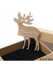 10 sztuk DIY boże narodzenie płatki śniegu i Deer & Tree drewniany naszyjnik ozdoby na boże narodzenie Xmas Tree ozdoby dla dzie