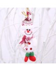1pc boże narodzenie święty mikołaj Snowman ełk lalka zabawki choinki wiszące ozdoby dekoracje na nowy rok prezent domu Xmas Part