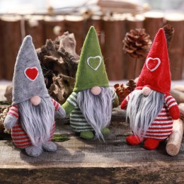 Ręcznie robiony szwedzki wypchane zabawki Santa lalki Gnome skandynawski Tomte Nordic Nisse Sockerbit karzeł Elf ozdoby do domu 