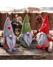 Ręcznie robiony szwedzki wypchane zabawki Santa lalki Gnome skandynawski Tomte Nordic Nisse Sockerbit karzeł Elf ozdoby do domu 