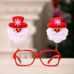 Piękny boże narodzenie dekoracyjne okulary ramki wielu-wzór święty mikołaj Snowman niedźwiedź Elk nowy rok Dekoracje świąteczne 