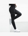 NORMOV Activewear Wysokiej Talii Trening Fitness Legginsy Spodnie Damskie Moda Patchwork Legging Jeggings Stretch Slim Odzież Sp