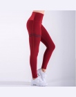 NORMOV Activewear Wysokiej Talii Trening Fitness Legginsy Spodnie Damskie Moda Patchwork Legging Jeggings Stretch Slim Odzież Sp